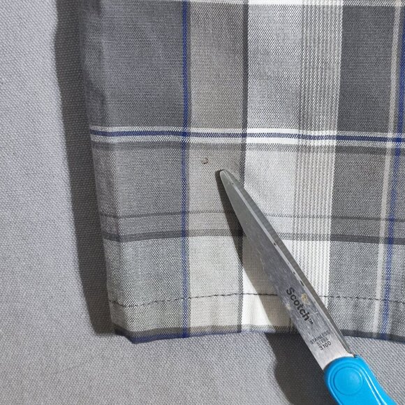 Dickies flat front lightweight shorts men's size 32 grey white chequered - Picture 10 of 13